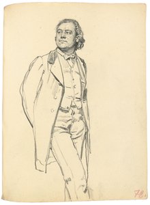 Figura di un uomo in piedi da Ilya Efimovich Repin