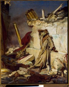 Geremia piange la distruzione di Gerusalemme da Ilya Efimovich Repin