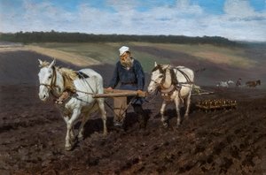 Lev Tolstoj lavoratore da Ilya Efimovich Repin