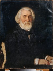 Ritratto dello scrittore Ivan Sergeevič Turgenev da Ilya Efimovich Repin