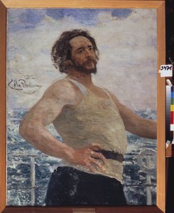 Ritratto dello scrittore Leonid Andreiev da Ilya Efimovich Repin