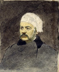 Ritratto del compositore russo Mikhail Ivanovitch Glinka (1804-1857) (Michail I. Glinka) - Dipinto di Ilya Yefimovich Repin (1844-1930), acquerello su cartone (28x23 cm), verso il 1870 - Museo Memoriale I. Repin Penates, vicino a San Pietroburgo (Russia)