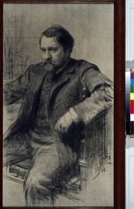 Ritratto del pittore Valentin Aleksandrovitch Serov da Ilya Efimovich Repin