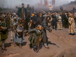 Processione religiosa nella provincia di Kursk (dettaglio)