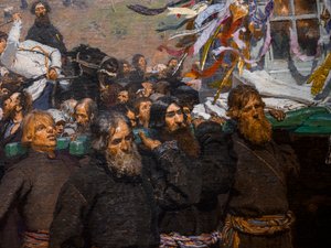 Processione religiosa nella provincia di Kursk (dettaglio) da Ilya Efimovich Repin