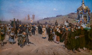 Processione religiosa nella provincia di Kursk da Ilya Efimovich Repin