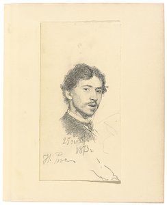 Autoritratto, 1873 da Ilya Efimovich Repin