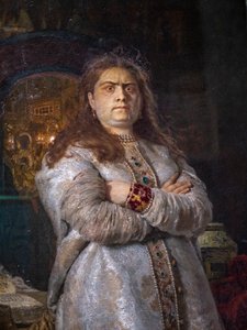 La zarina Sofia Alekseevna al convento di Novodevichy