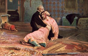 Ivan il Terribile e suo figlio Ivan il 16 novembre 1581