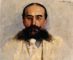 Ritratto di Vladimir I. Nemirovich-Danchenko 1858-1943, 1899 da Ilya Savvich Galkin