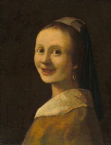 La Ragazza Sorridente da Imitator of Johannes Vermeer