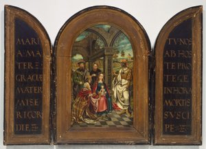 Adorazione dei Magi, probabilmente XVII secolo da Imitator of Netherlandish