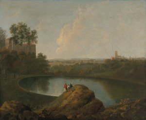 La testa del Lago di Nemi da Imitator of Richard Wilson RA