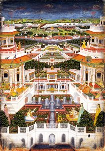 Un complesso di palazzi con giardini dell
