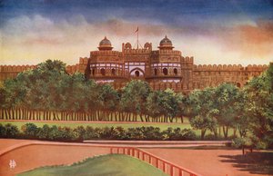 Porta di Delhi, Forte di Agra (foto a colori) da Indian photographer