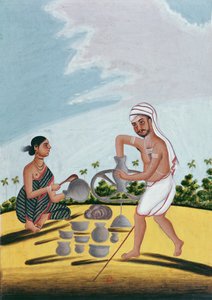 Un vasaio al lavoro da Indian School