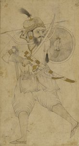 Un soldato tartaro, Ahmadnagar, altopiano del Deccan da Indian School