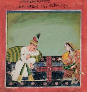 Un foglio dal "Tandan" Ragamala: Ragaputra Chandrakaya di Malkosa