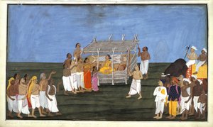 Cerimonia brahmin, illustrazione da 