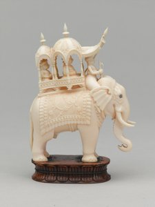 Re nero, pezzo degli scacchi, India, circa 1820