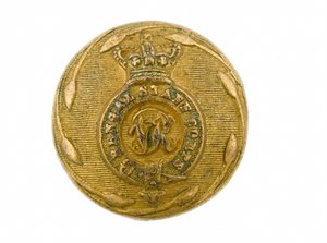 Bottone, Bengal Staff Corps, 1876-1891 da Indian School