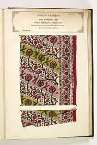 Cotone Palempore o Copriletto, Fatehgarh, Uttar Pradesh, India, per Uso Domestico, No. 152 da "La Collezione dei Produttori di Tessuti dell