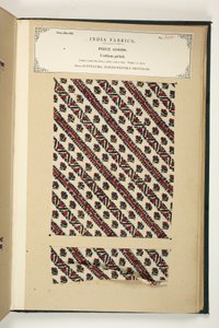 Stampa di cotone, Fatehgarh, Uttar Pradesh, India, Pezzi di stoffa, No. 310 da 