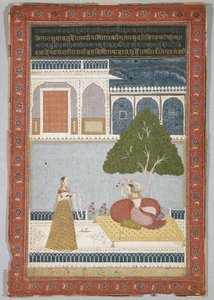 Desvarati Ragini, datato 1768 da Indian School