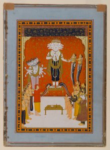 Devozioni a Nagadevata, Rajasthan, c.1790 da Indian School
