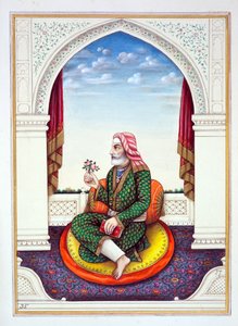 Dewan Sawan Mal (Multanwala), dal Regno del Punjab, i suoi Sovrani e Capi, volume II, un volume di 30 studi ad acquerello di un artista indiano non identificato, c.1840 da Indian School