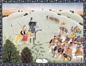 Durga e Kali davanti all