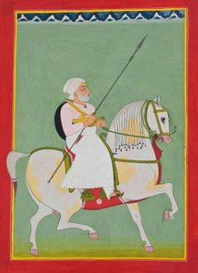 Ritratto equestre di Durgadas Rathore, c.1800
