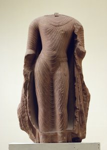 Figura di un Buddha in piedi, Jamalpur, Mathura da Indian School