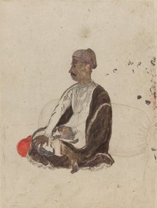 Figura di uomo seduto da Indian School