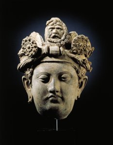 Testa di un Bodhisattva da Gandhara