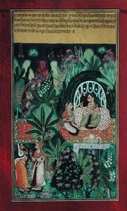 Hervine in attesa del suo amante, Rajasthan da Indian School