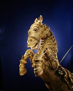 Cavallo, dal carro rituale del tempio da Indian School