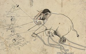 Isarda o kotah disegno preparatorio dell