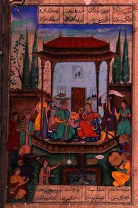 Iskandar sul trono, folio 88a, da 