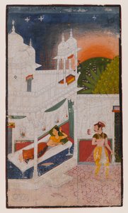 Lalita Ragini, pagina da una serie dispersa di Ragamala da Indian School