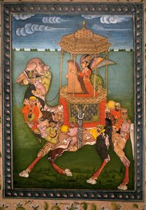 Cammello magico. Miniatura dipinta, circa 1750, arte del Rajasthan e Pahari (India). Museo Nazionale della Corea, Seoul (Corea del Sud) da Indian School