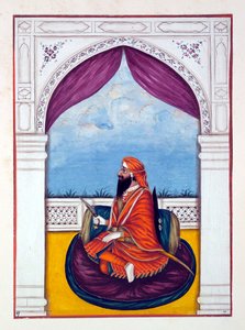 Maharaja Dyan Singh, dal Regno del Punjab, i suoi Sovrani e Capi, volume I, un volume di 27 studi ad acquerello di un artista indiano non identificato, c.1840