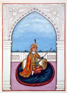 Maharajah Dulip Singh, dal Regno del Punjab, i suoi Sovrani e Capi, volume I, un volume di 27 studi ad acquerello di un artista indiano non identificato, c.1840 da Indian School
