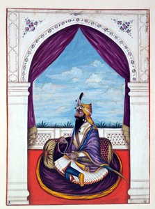Maharajah Karak Singh, dal Regno del Punjab, i suoi Sovrani e Capi, volume I, un volume di 27 studi ad acquerello di un artista indiano non identificato, c.1840