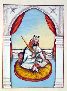 Marharajah Sher Singh, dal Regno del Punjab, i suoi Sovrani e Capi, volume I, un volume di 27 studi ad acquerello di un artista indiano non identificato, c.1840