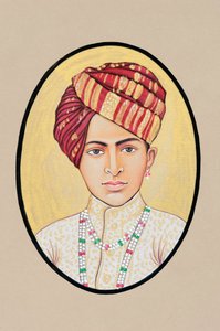 Miniatura del Maharaja Jai Singh Alwar