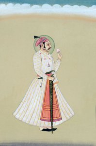 Miniatura di Maharana Amar Singh Udaipur da Indian School