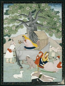 Miniatura da un album, Kangra da Indian School