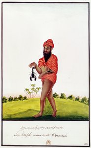 Ms Indien 743 Venditore di rimedi contro i morsi di scorpione, 1831 da Indian School