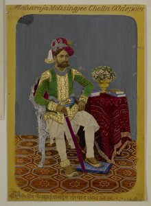 Moti Singh di Udaipur, c.1870 da Indian School